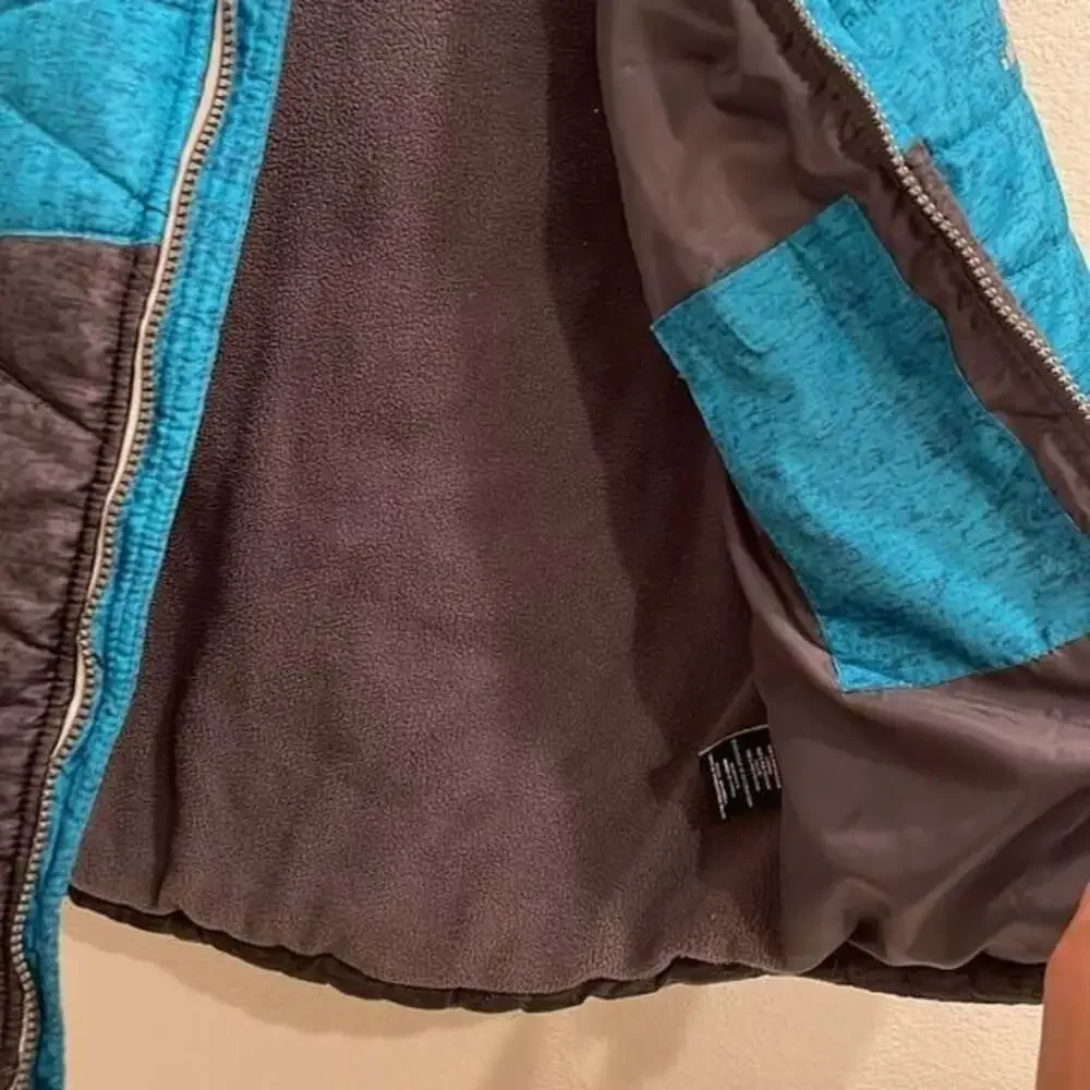 Boys Swiss Alps Puffer Winter Coat Jacket Blue And Grey Size 5 / 6​​​​​​​